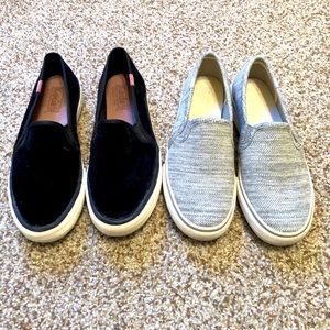 Lot of 2 pairs of Keds slip on shoes! Size 6.5